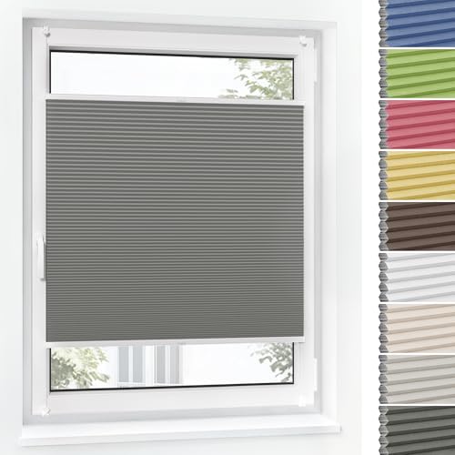 Jalousiescout Wabenplissee ohne Bohren Verdunklung—Thermo plissee Klemmfix Zweifarbig 115x120cm grau-Weiß, Sonnen-, Sicht- & Hitzeschutz Jalousie verdunklung für Fenster & Tür Jalousiescout Wabenplissee ohne Bohren Verdunklung—Thermo plissee Klemmfix Zweifarbig 115x120cm grau-Weiß, Sonnen-, Sicht- & Hitzeschutz Jalousie verdunklung für Fenster & Tür von Jalousiescout