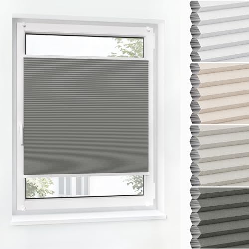 Jalousiescout Wabenplissee ohne Bohren Verdunklung—Thermo plissee Klemmfix Zweifarbig 92.5x170cm grau-Weiß, Sonnen-, Sicht- & Hitzeschutz Jalousie verdunklung für Fenster & Tür Jalousiescout Wabenplissee ohne Bohren Verdunklung—Thermo plissee Klemmfix Zweifarbig 92.5x170cm grau-Weiß, Sonnen-, Sicht- & Hitzeschutz Jalousie verdunklung für Fenster & Tür von Jalousiescout