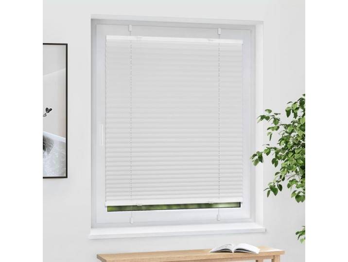 Plissee EasyFix 70x200 cm weiss - VICTORIA M - Polyester-Stoff von Jalousiescout