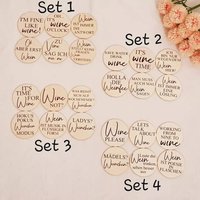 Holzuntersetzer Oder Filzuntersetzer Mit Weinsprüchen Personalisiert von Jamamoshop