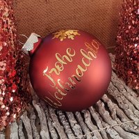 Weihnachtskugel Aus Echtglas Personalisiert Mit Namen Inklusive Schöner Geschenkverpackung 8cm Weihnachtskugel Aus Echtglas Personalisiert Mit Namen Inklusive Schöner Geschenkverpackung 8cm von Jamamoshop