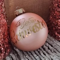 Weihnachtskugel Aus Echtglas Personalisiert Mit Namen Inklusive Schöner Geschenkverpackung 8cm Weihnachtskugel Aus Echtglas Personalisiert Mit Namen Inklusive Schöner Geschenkverpackung 8cm von Jamamoshop