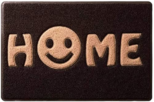 JameStyle26 Fußmatte Türmatte Fußabtreter Eingangsmatte Matte Schmutzfangmatte Anti-Rutsch Türvorleger viele Motive wählbar Löwenzahn Home (Coffee Home, 40 x 60 cm) von JameStyle26