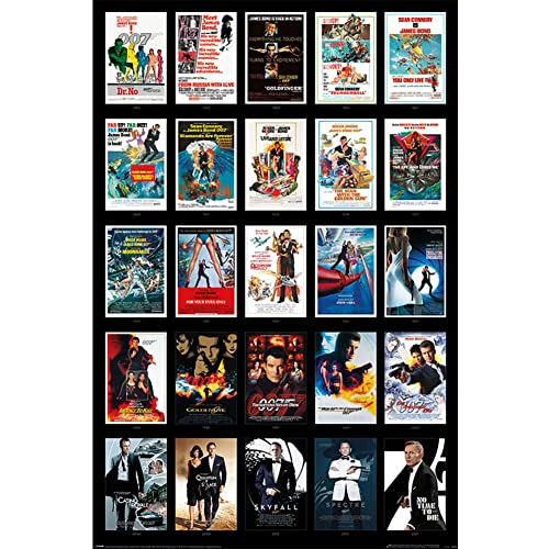 Poster James Bond 25 Films 61x91,5cm von James Bond