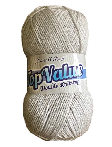 James Brett Top Value DK Doppelstrickwolle, 100% Acrylgarn, 1 x 100 g Knäuel, Hellgrau - 8458 James Brett Top Value DK Doppelstrickwolle, 100% Acrylgarn, 1 x 100 g Knäuel, Hellgrau - 8458 von James C. Brett