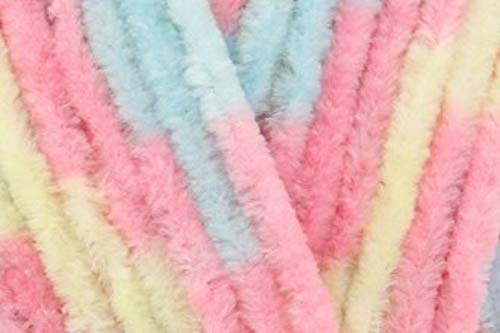 James C Brett Flutterby Chunky Strickwolle (B39 Blau/Rosa/Gelb) von James C. Brett
