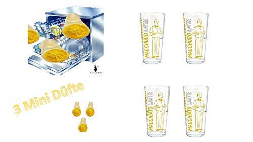 4er Set Collection Milk Latte Macchiato Kaffee Kaffeegläser Longdrink Gläser Glas Stapelbar von James Premium