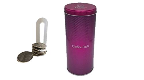 Kaffeepad-Dose pink mit Padlifter von James Premium