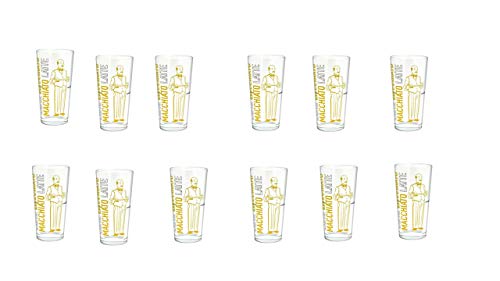 Latte Macchiato Glas 12er Set von James Premium® Neues Design 2022 von James Premium