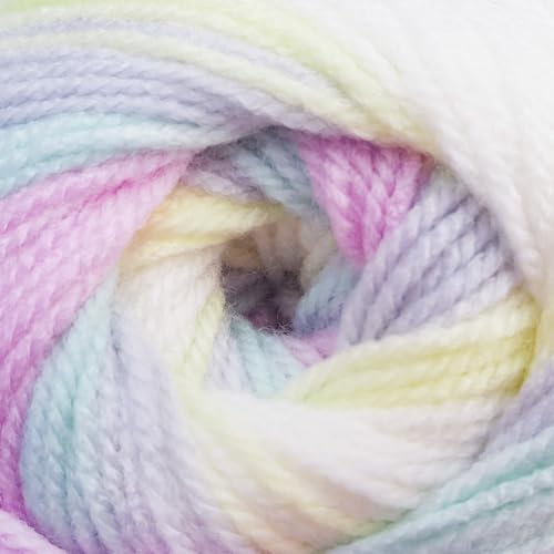 Wendy Wools Giggles Rainbow Doppelstrick, 100 g Knäuel, mehrfarbig (WG07) von James C. Brett