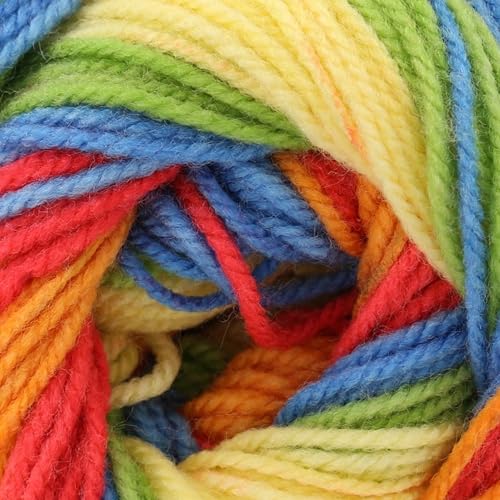 James C. Brett Giggles Rainbow Doppelstrickgarn, 100 g Knäuel, mehrfarbig von James C. Brett