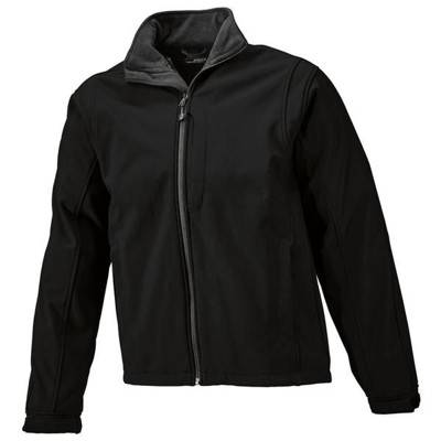 Herren Softshell Jacke JN135, schwarz, Größe 5XL von James & Nicholson