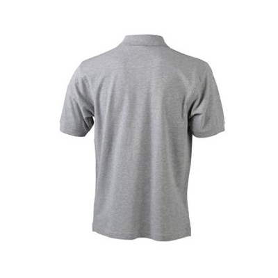 Poloshirt Classic JN070, grau heather, Größe XXL von James & Nicholson