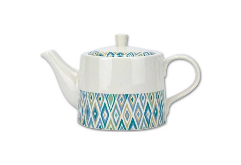 Jameson + Tailor Teekanne Teekanne Rauten türkis Retro Collection, 1.1 l, (1-St), Kaffeekanne von Jameson + Tailor
