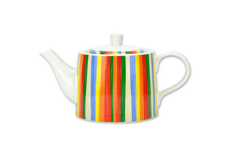 Jameson + Tailor Teekanne Teekanne Streifen bunt Retro Collection, 1.1 l, (1-St) von Jameson + Tailor