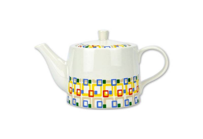 Jameson + Tailor Teekanne Teekanne Vierecke bunt Retro Collection, 1.1 l, (1-St) von Jameson + Tailor