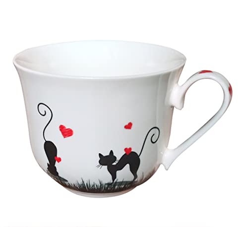 Tasse Jumbotasse Kaffee Tee mit Dekor Love Cats von Jameson & Tailor