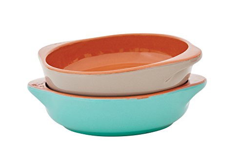 Jamie Oliver - Anti-Pasti Schalen - Terrakotta - Rustic Red&Apple Green - 2er Set - Ø11xH5cm von Jamie Oliver
