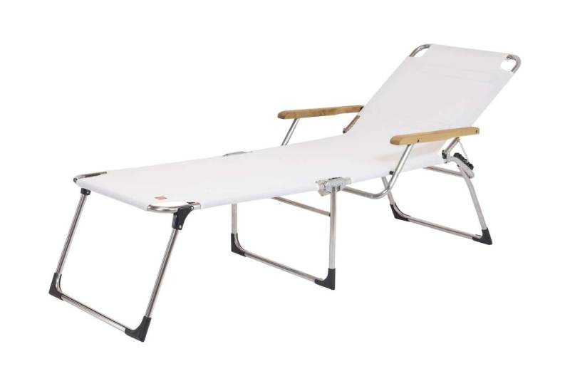 Amigo 40 Plus mit ARMLEHNE Weiß Design-Gartenliege von FIAM