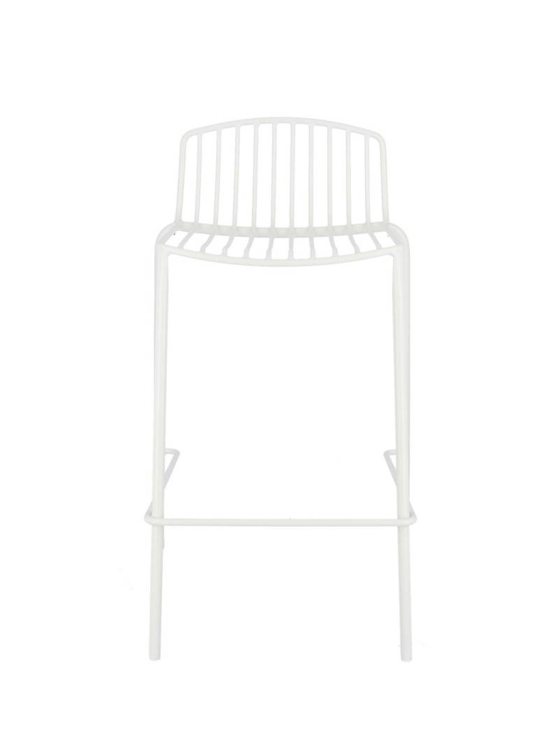 Jan Kurtz Barstuhl Hocker Mori Outdoor 49 X 81 X 49 Cm Sitzhöhe 65 Cm Weiß B-Ware von Jan Kurtz