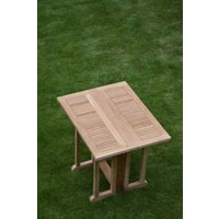 Jan Kurtz City Klapptisch Teak natur 90x70x73 cm von Jan Kurtz