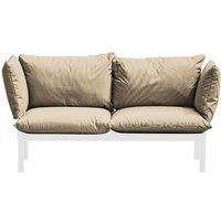 Jan Kurtz Domino 2-Sitzer Sofa inkl. Kissen Aluminium 140x70x85 cm von Jan Kurtz