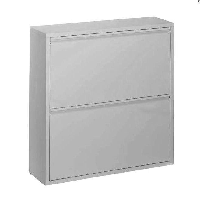 Jan Kurtz - Double Large 2 Schuhschrank - silber/76x77x22cm von Jan Kurtz