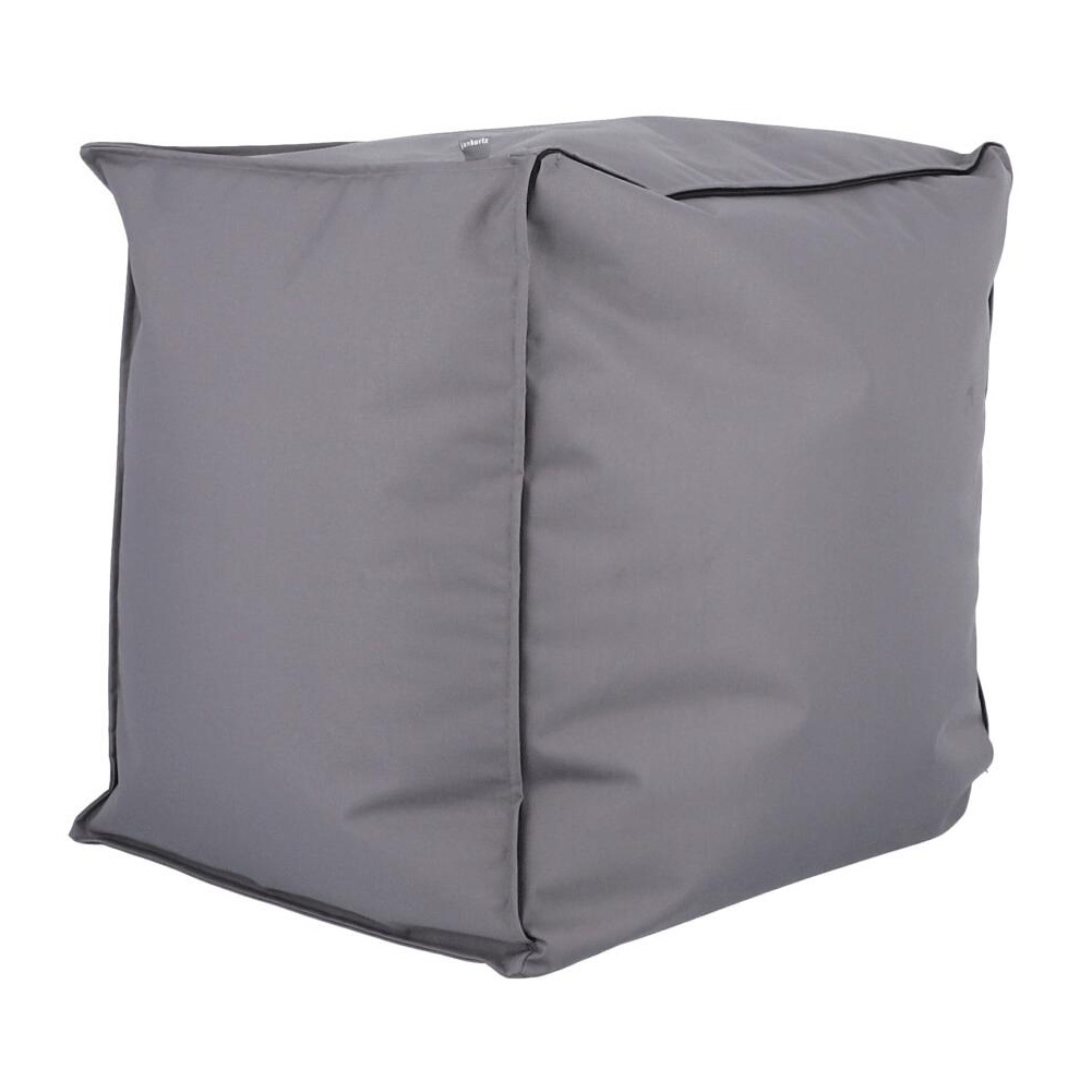 Jan Kurtz - Gwen Outdoor Pouf - anthrazit/LxBxH 55x55x45cm von Jan Kurtz