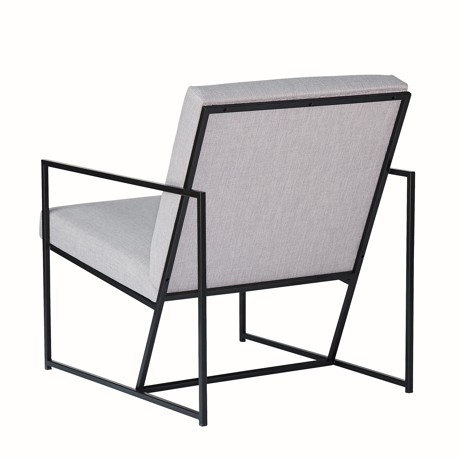 Jan Kurtz - Style Sessel - grau/100% Polyester/Gestell Stahl schwarz/BxHxT 78x62x75cm von Jan Kurtz