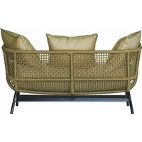 Jan Kurtz Suka Sofa Aluminium schwarz/PPL inkl. Kissenset von Jan Kurtz