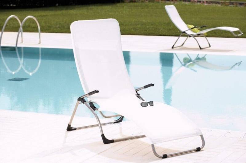 SAMBA weiß Kippliege Bäderliege Gartenliege von FIAM von FIAM