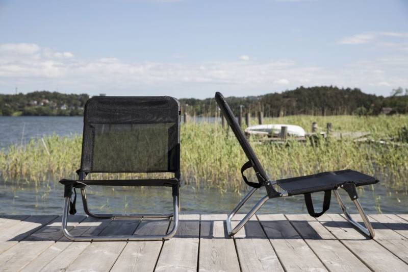 Strandstuhl QUICK Schwarz von FIAM