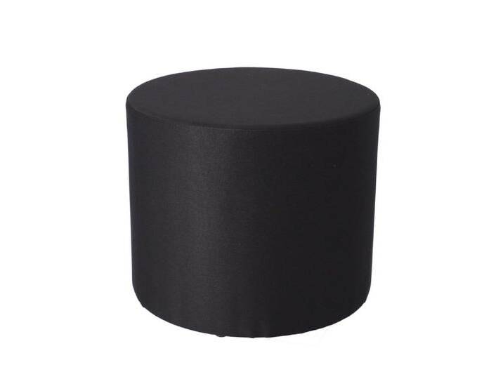 jankurtz Pouf Rondo Ø 50 cm, schwarz, Schwarz 50 cm, Schwarz von Jan-Kurtz