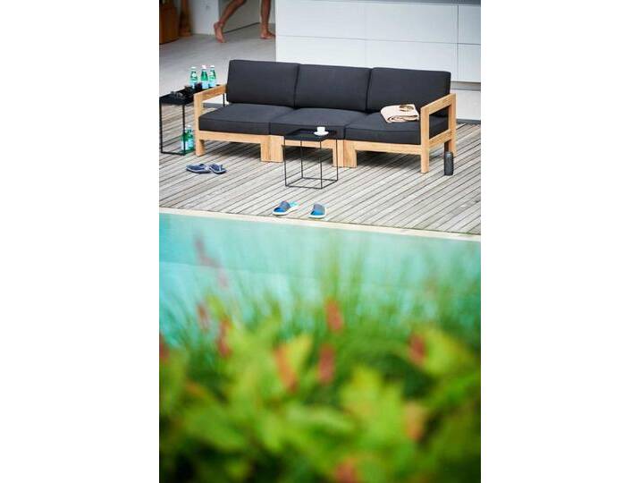 jankurtz Sofa Modulsofa Arki Eckelement aus recyceltem Teakholz von Jan-Kurtz