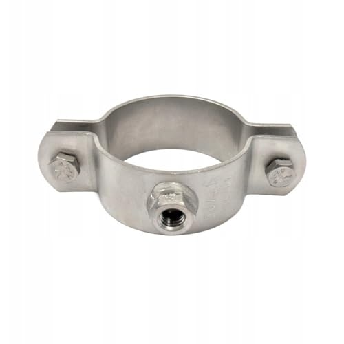 10 Stück Rohrschellen Edelstahl V2A (40-42,4-46mm) 1 ¼" Anschlußmutter mit Gewinde M8 | Schwerer Schraubrohrschellen | Rohrhalterung von Jan Nierdzewny
