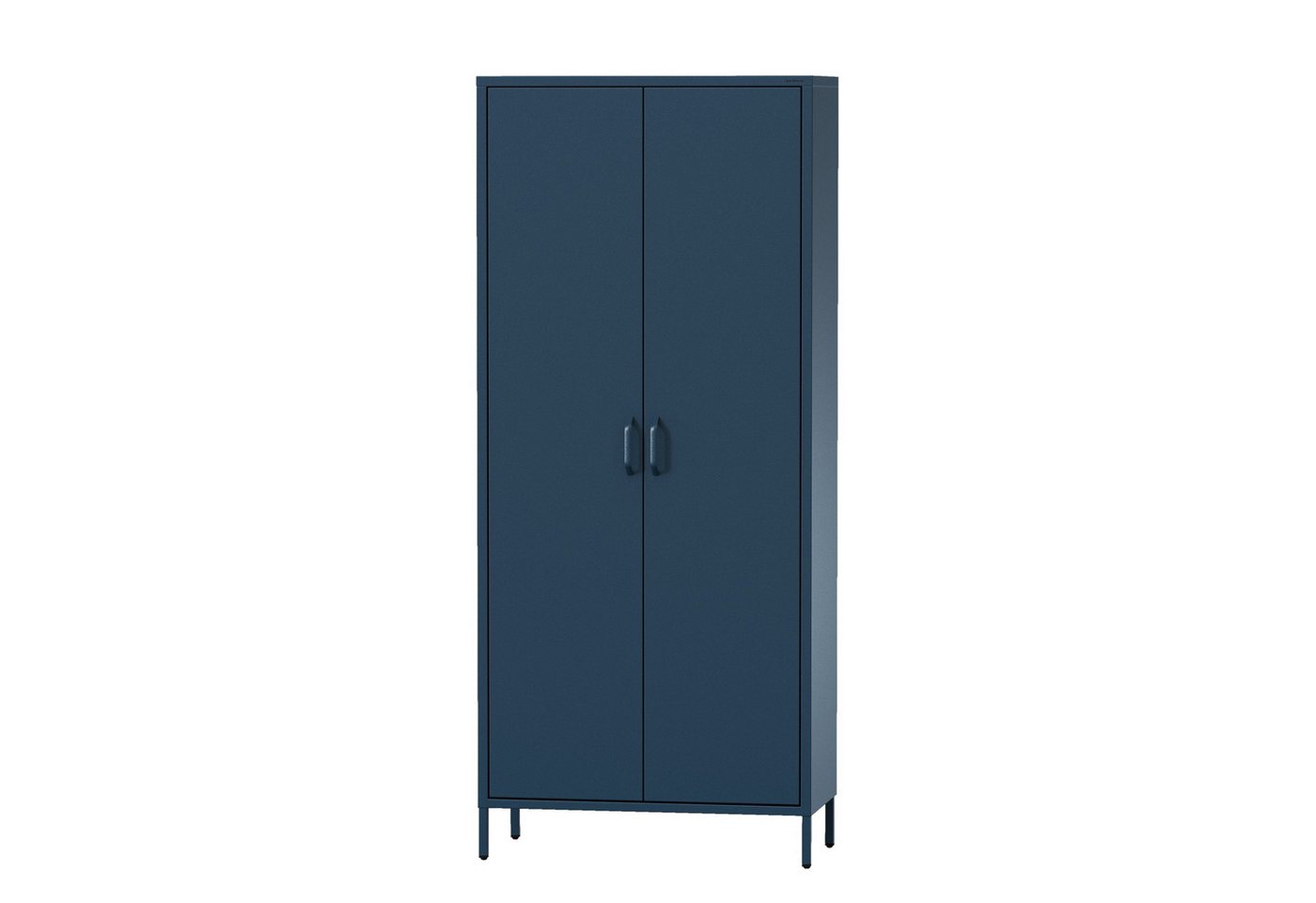 Jan Nowak Kommode Kleiderschrank 800 x 1850 x 450 mm navy blau (Kleiderschrank FLAVIO, 800 x 1850 x 450 mm, Modern: navy blau) von Jan Nowak