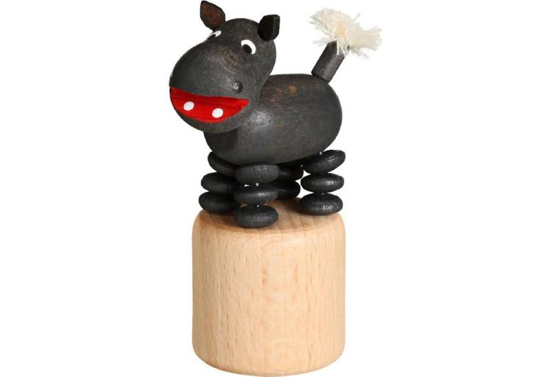 Jan Stephani Erzgebirgische Volkskunst Dekofigur Wackeltier Flußpferd (7cm) von Jan Stephani von Jan Stephani Erzgebirgische Volkskunst