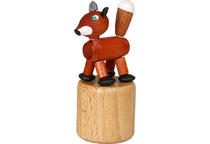 Jan Stephani Erzgebirgische Volkskunst Dekofigur Wackeltier Fuchs (6,5cm) von Jan Stephani von Jan Stephani Erzgebirgische Volkskunst