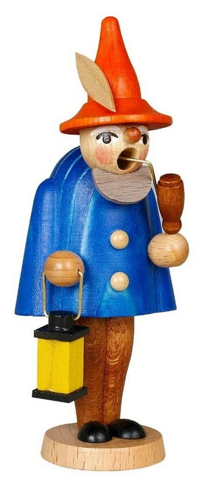 Jan Stephani Erzgebirgische Volkskunst Räuchermännchen Miniaturräuchermann Wichtel blau HxBxT 12x4x4cm NEU von Jan Stephani Erzgebirgische Volkskunst
