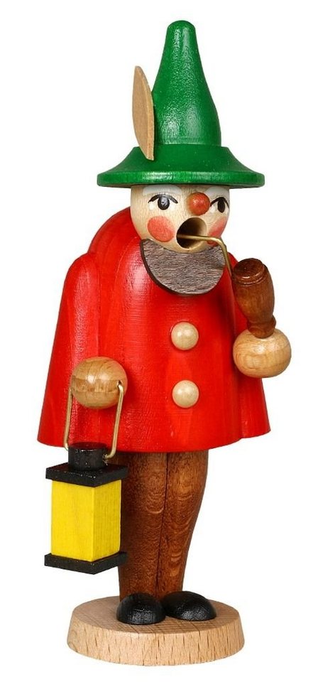 Jan Stephani Erzgebirgische Volkskunst Räuchermännchen Miniaturräuchermann Wichtel rot HxBxT 12x4x4cm NEU von Jan Stephani Erzgebirgische Volkskunst
