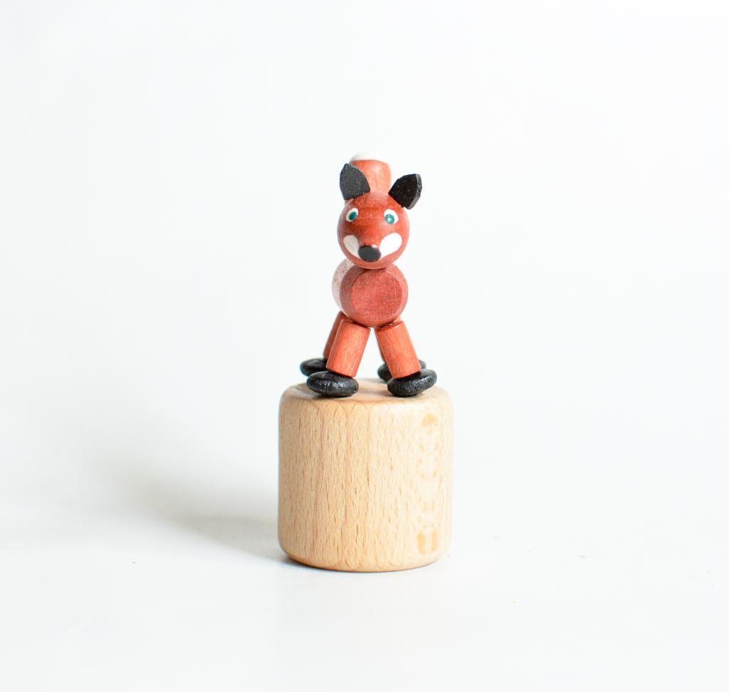 Jan Stephani Erzgebirgische Volkskunst Tierfigur Holzspielzeug Wackelfigur Fuchs Höhe=7cm NEU von Jan Stephani Erzgebirgische Volkskunst