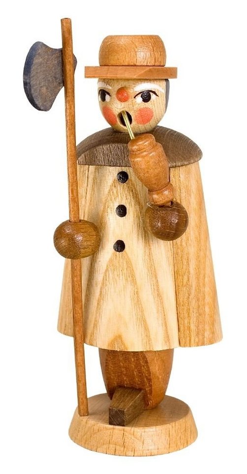 Jan Stephani Erzgebirgische Volkskunst Weihnachtsfigur Vitrinenfigur Nachtwächter natur Höhe=9,5cm NEU von Jan Stephani Erzgebirgische Volkskunst