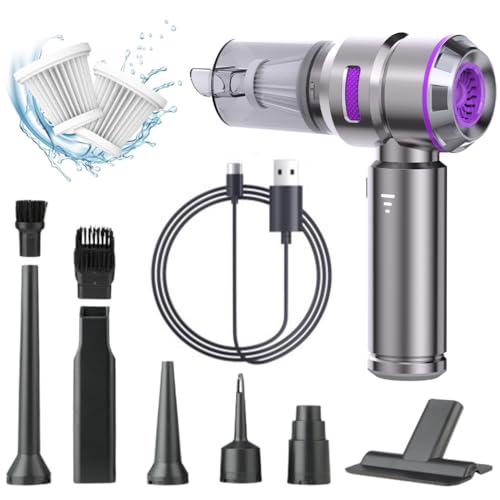 JanYoo Handstaubsauger, 16000PA Leistungsstarker 3-Gang Handstaubsauger Akku 6000mAH, Mini Staubsauger mit Bürstenloser Motor, Kabellos Auto-Staubsauger USB Wiederaufladbarer für Haus,Küche,Tierhaare JanYoo Handstaubsauger, 16000PA Leistungsstarker 3-Gang Handstaubsauger Akku 6000mAH, Mini Staubsauger mit Bürstenloser Motor, Kabellos Auto-Staubsauger USB Wiederaufladbarer für Haus,Küche,Tierhaare von JanYoo