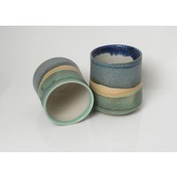 Zwei Trinkbecher Aus Keramik - Drehscheibenkeramik von JanaKeramikdesign