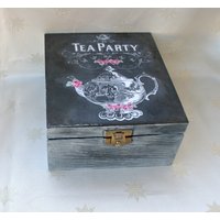 Box Organizer, Teebox Aus Holz, Zur Aufbewahrung Von Tee, Geschenk Für Teeliebhaber, Mit Teeliebhaber Box Organizer, Teebox Aus Holz, Zur Aufbewahrung Von Tee, Geschenk Für Teeliebhaber, Mit Teeliebhaber von JanaPysanky