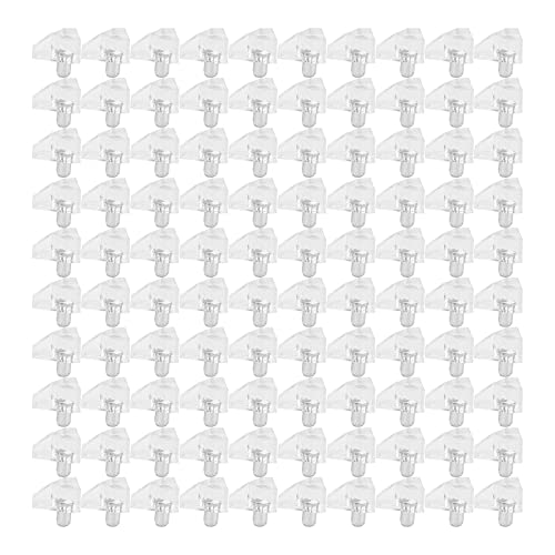 Janasiba 100 StüCk Klare Regal StüTzen -5 Mm Schrank Regalclips, Regal Halter Stifte Halterung Stahl Stift für Schrank MöBel von Janasiba