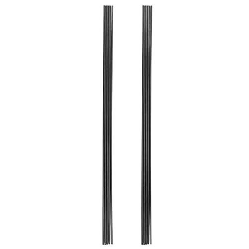 Janasiba 10Pcs 4mm Schwarzer Carbonfaser Rod Rod 500mm für Sand-Tabelle RC Flugzeug DIY von Janasiba