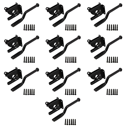 Janasiba 10X Selbstsichernde Torverriegelung Automatische Schwer Kraft Hebel Zaun Torverriegelung für Holzzaun Tür Verriegelungen Stahl Schwarz Janasiba 10X Selbstsichernde Torverriegelung Automatische Schwer Kraft Hebel Zaun Torverriegelung für Holzzaun Tür Verriegelungen Stahl Schwarz von Janasiba