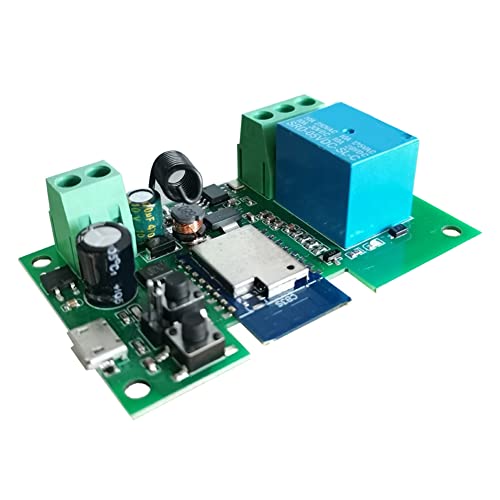 Janasiba 12 V WLAN Relais Tuya Smart Life App Schaltermodul, Fernbedienung, Selbstsperrend, Funktioniert mit Home, 2 Wege Steuerung von Janasiba