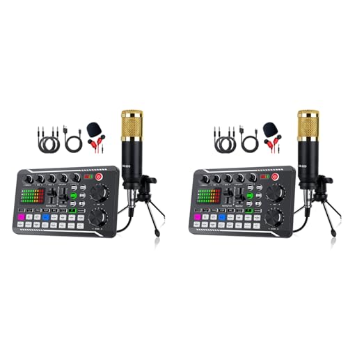 Janasiba 2 x F998 BM800 Set mit tragbaren Soundkarten, Kondensatormikrofon, Set Live Sound Card Janasiba 2 x F998 BM800 Set mit tragbaren Soundkarten, Kondensatormikrofon, Set Live Sound Card von Janasiba